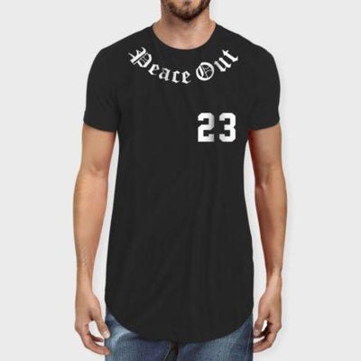 Peace Out Men's Longline T-shirt - Crunk Thread