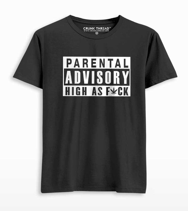 Parental Advisory High As F*ck Men's Printed T-shirt