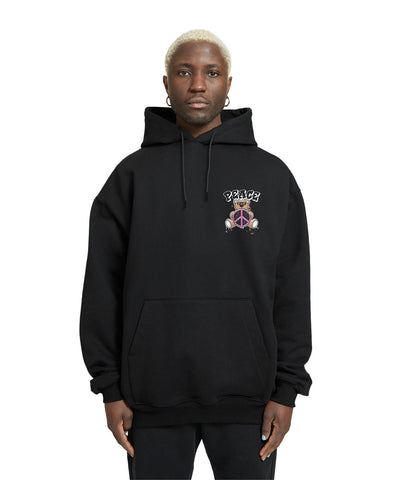 Peace Teddy Bear Relaxed Drop Shoulder Hoodie - Crunk Thread