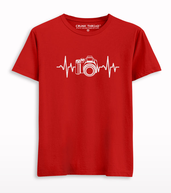 Photography Heartbeat Camera T-shirt