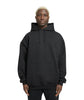 Plain Relaxed Fit Drop Shoulder Black Hoodie