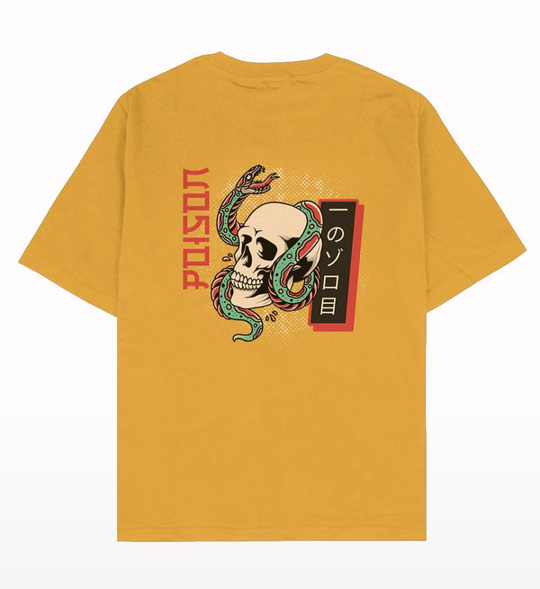 Poison Oversized Fit Mustard T-shirt