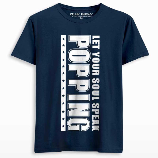 Popping Let Your Soul Speak Unisex Printed T-shirt - Crunk Thread
