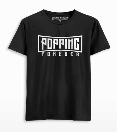 Popping Forever T-shirt Black - On Sale - Crunk Thread