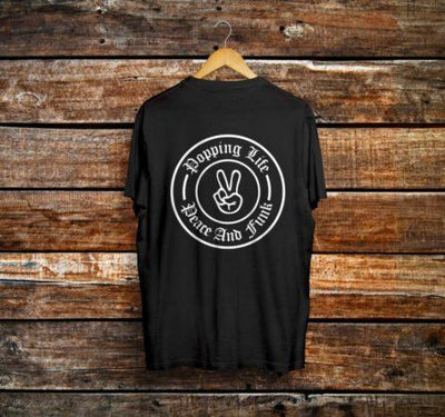 Popping Life Back+Front Printed T-shirt - Crunk Thread