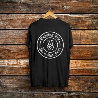 Popping Life Back+Front Printed T-shirt - Crunk Thread