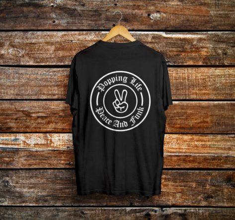 Popping Life Back+Front Printed T-shirt - Crunk Thread