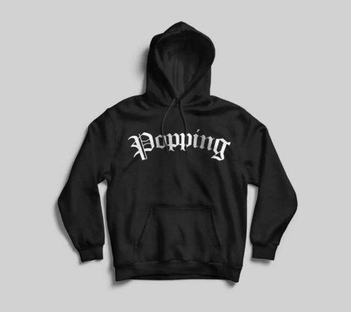 Popping Life Hoodie Front + Back Print - Crunk Thread