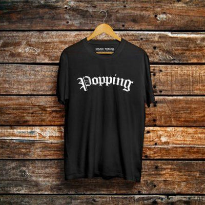 Popping Life Back+Front Printed T-shirt - Crunk Thread