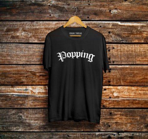 Popping Life Back+Front Printed T-shirt - Crunk Thread