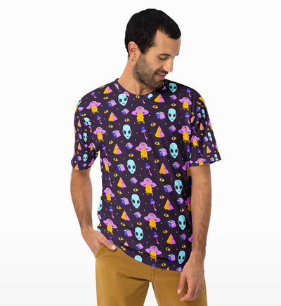 Psy Fi Alien All Over Print T-shirt - Crunk Thread