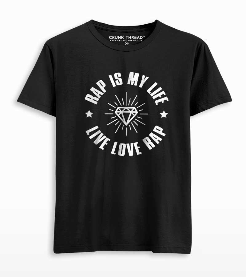 Rap Is My Life Men's Printed T-shirt - Crunk Thread
