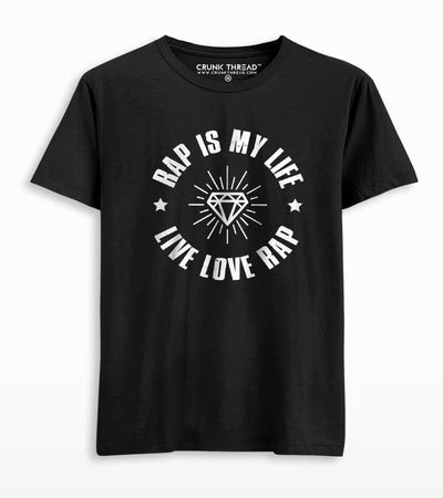 Rap Is My Life Men's Printed T-shirt - Crunk Thread