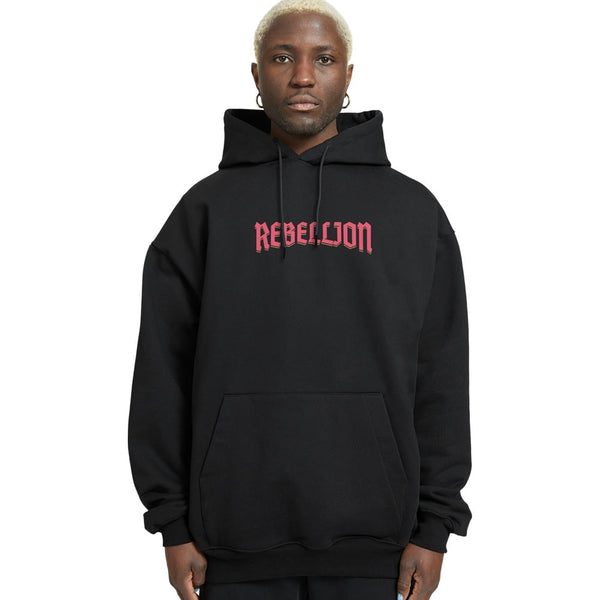 Rebellion Relaxed Fit Drop Shoulder Hoodie - Crunk Thread