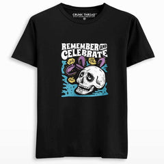 Remember and celebrate printed T-shirt