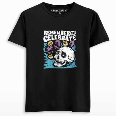 Remember and celebrate printed T-shirt - Crunk Thread