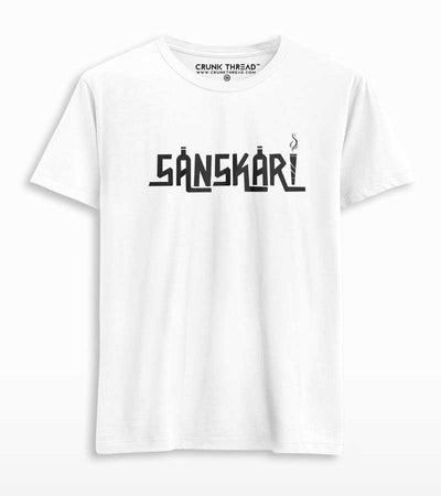 Sanskari Men's Printed T-shirt - Crunk Thread