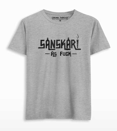 Sanskari AF Men's Printed T-shirt - Crunk Thread
