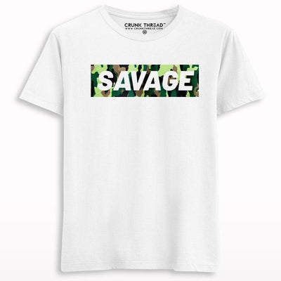 Savage camouflage printed T-shirt - Crunk Thread