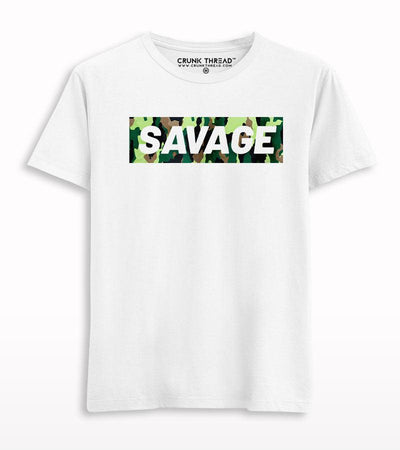 Savage camouflage printed T-shirt - Crunk Thread