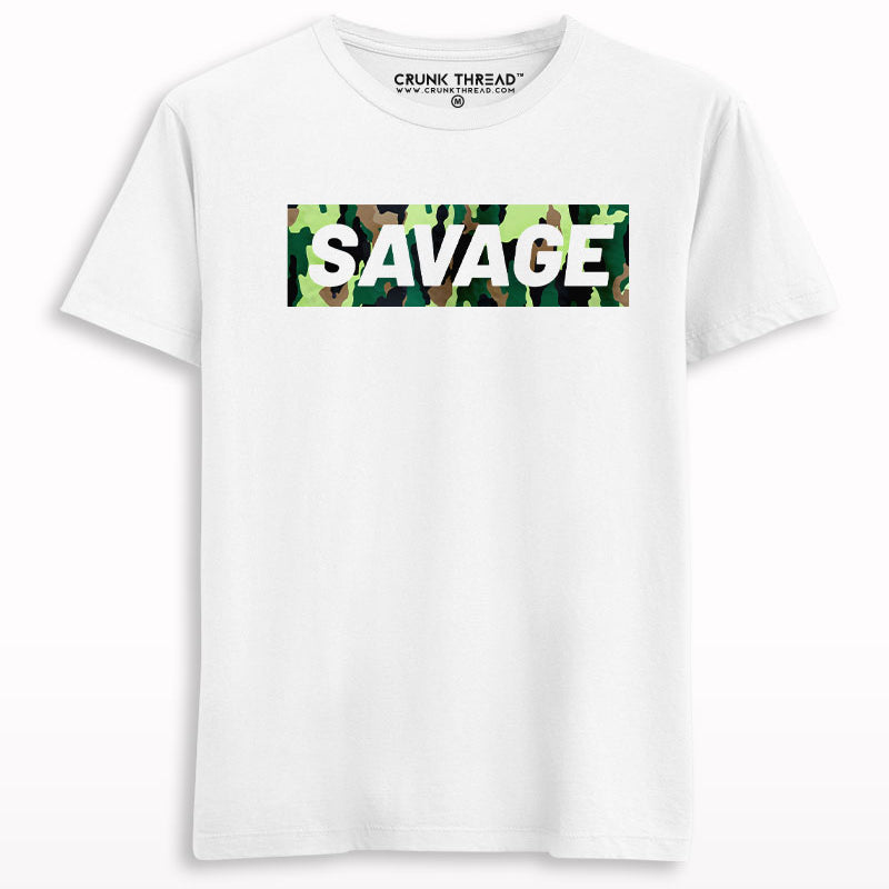 Savage camouflage Print T-Shirt