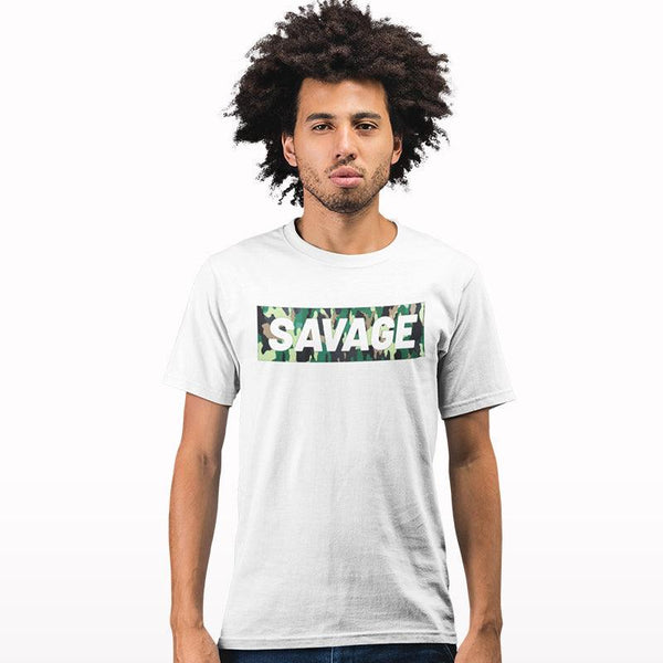 Savage camouflage printed T-shirt - Crunk Thread