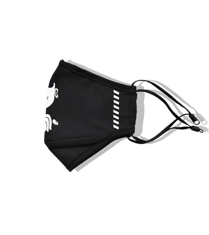 Silence Please Face Mask With Nose Clip & Adjustable Ear Loop - Crunk Thread