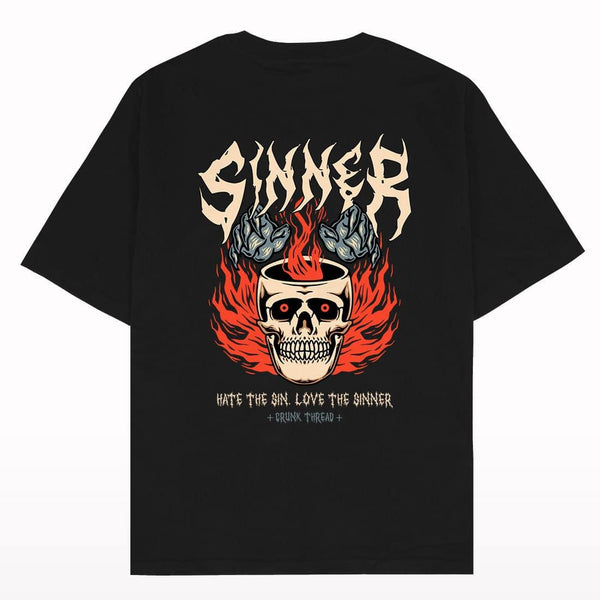 Sinner Oversized T-shirt - Crunk Thread