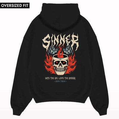 Sinner Oversized Hoodie - Crunk Thread