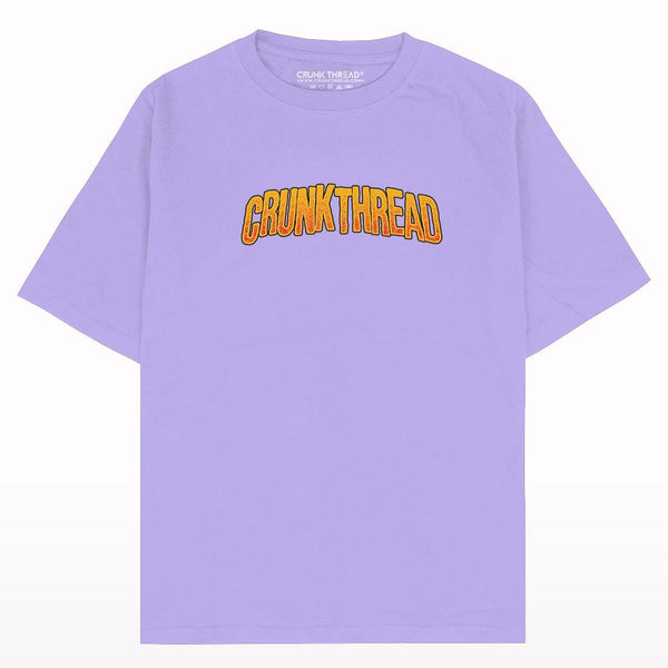 Crunk Thread Skull Fire Lavender T-shirt - Crunk Thread