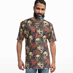 Floral Skull All Over Print T-shirt