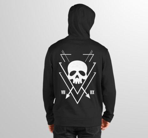 Old Skull Men's Hoodie - Crunk Thread