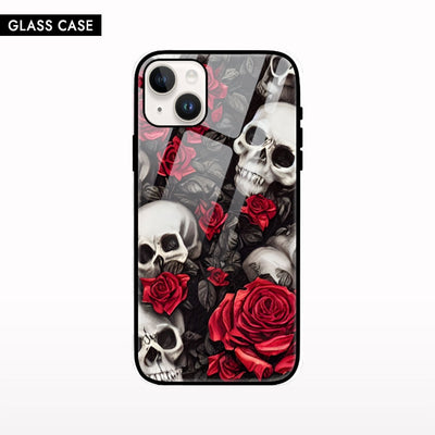 Skull and Rose iPhone Glass Case - Crunk Thread
