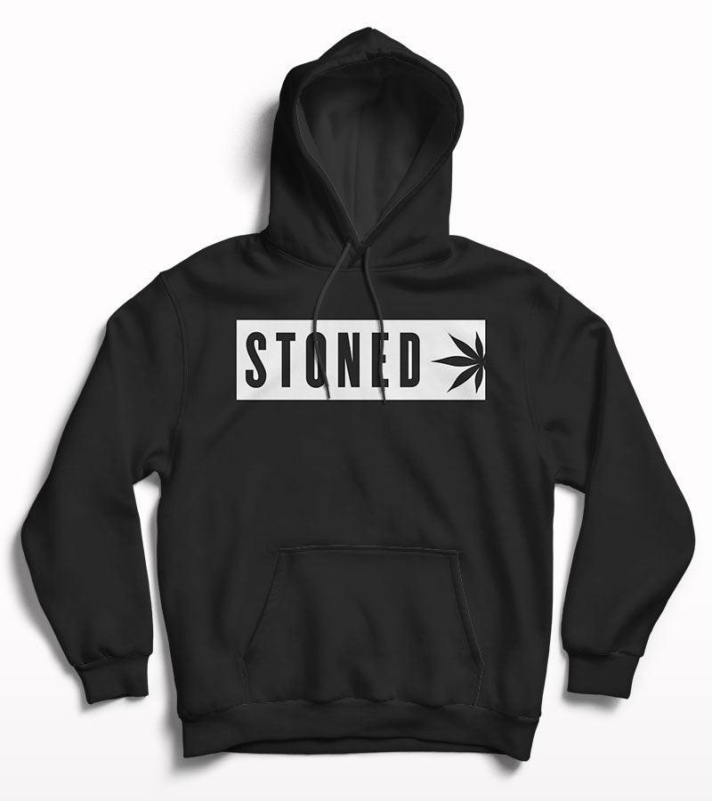 Stoned Men's Printed Hoodie - Crunk Thread