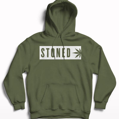 Stoned Men's Printed Hoodie - Crunk Thread
