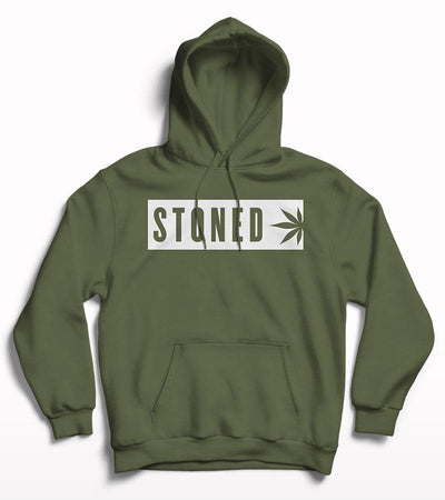 Stoned Men's Printed Hoodie - Crunk Thread