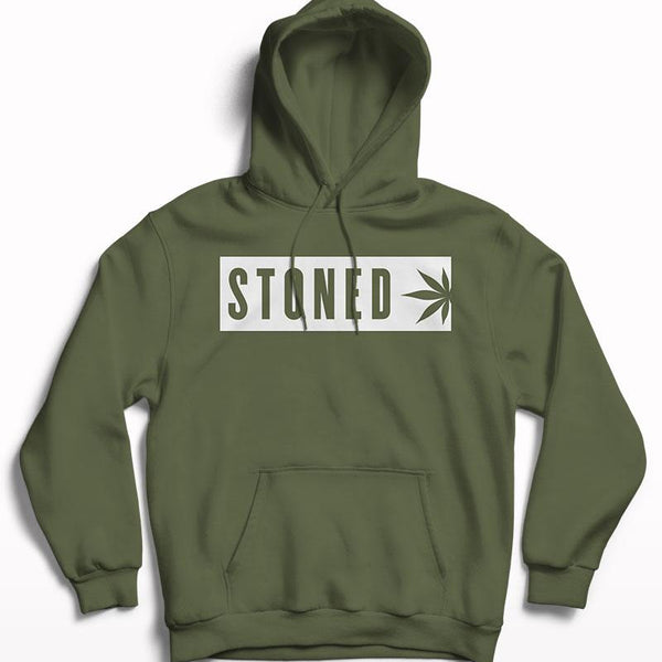Stoned Men's Printed Hoodie - Crunk Thread