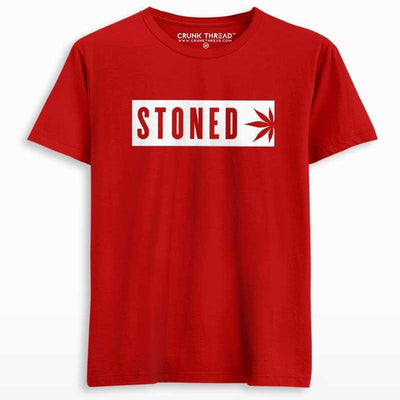 Stoned T-shirt Red - On Sale - Crunk Thread