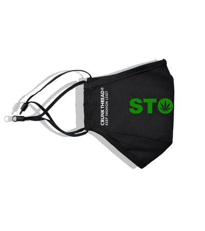 Stoned Face Mask With Nose Clip & Adjustable Ear Loop - Crunk Thread