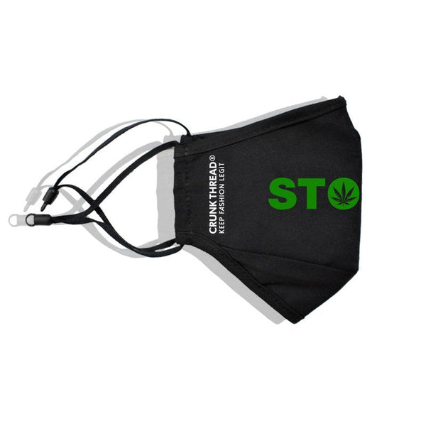 Stoned Face Mask With Nose Clip & Adjustable Ear Loop - Crunk Thread