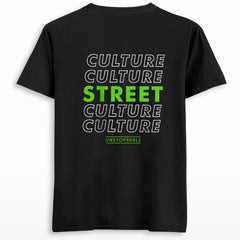 Street Culture Front-Back Printed T-shirt