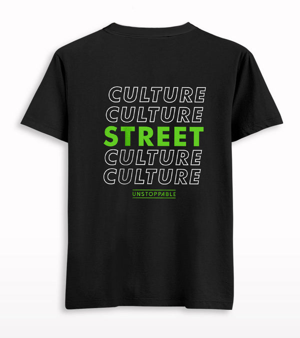 Street Culture Front-Back Printed T-shirt