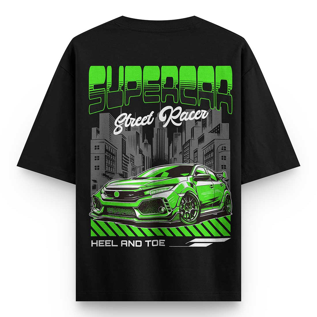 Supercar Street race Oversized T-shirt