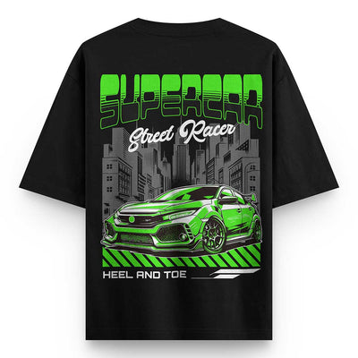 Supercar Street race Oversized T-shirt