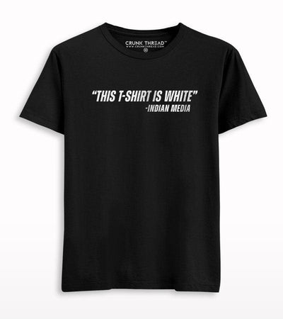 This T-shirt Is White Indian Media T-shirt - Crunk Thread