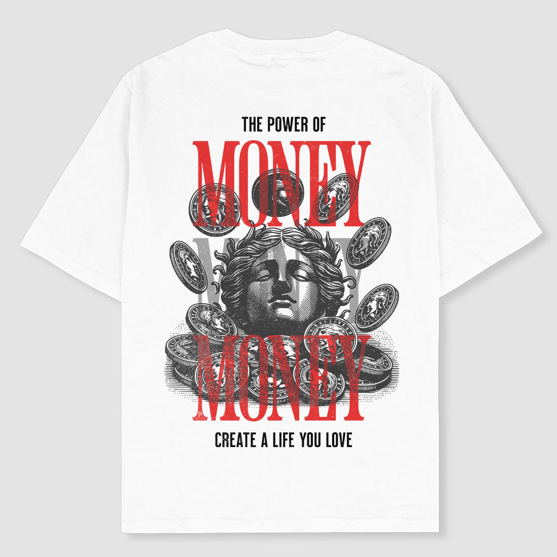 The Power Of Money Oversized T-shirt - Crunk Thread