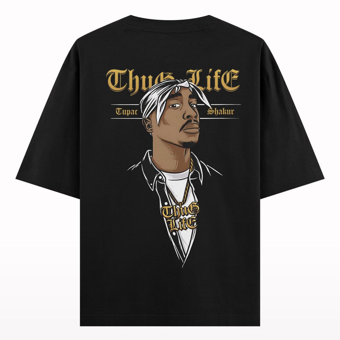 Thug Life Tupac Oversized T-shirt - Crunk Thread