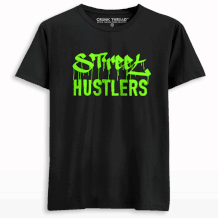 Street Hustlers Glow In The Dark T-shirt (Light Green To Green) - Crunk Thread