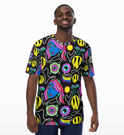 Trippy Hippie All Over Print T-shirt - Crunk Thread