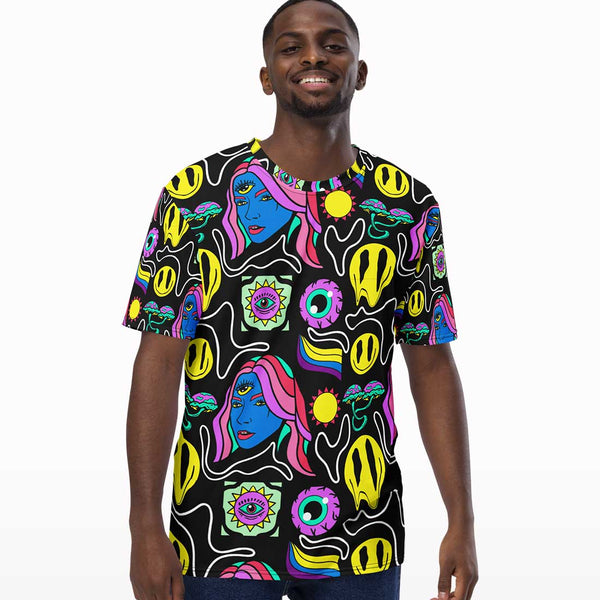 Trippy Hippie All Over Print T-shirt - Crunk Thread